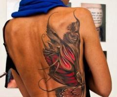 Big butterfly on full back