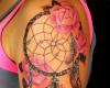 Pink Dreamcatcher tattoo