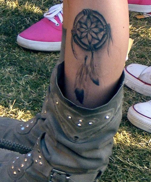 Dreamcatcher tattoo for women