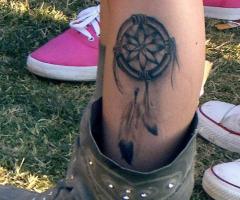 Dreamcatcher tattoo for women