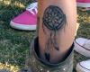 Dreamcatcher tattoo for women