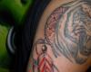 Tiger dream catcher tattoo