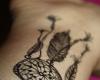 Dreamcatcher tattoo black and gray