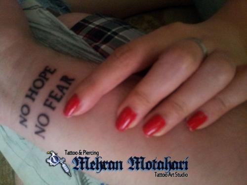 No hope No Fear