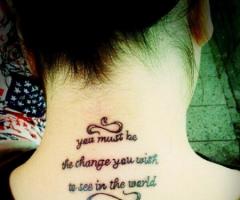You must be the change you wish to see in the world