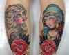 Lady and lady tattoo