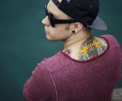 Guy tattoos on back