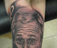 George W. Bush tattoo