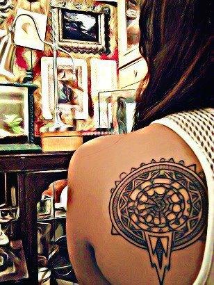Dreamcatcher tattoo for girls