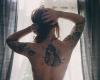 Real heart on back