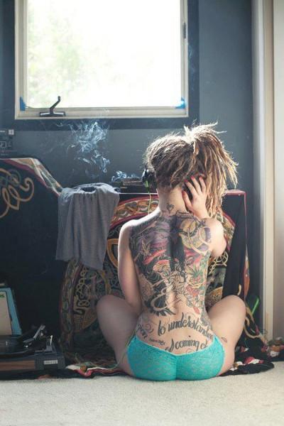 Full back tattoo