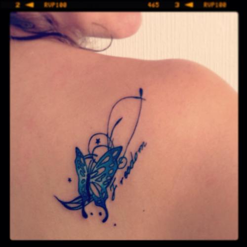 Butterfly freedom tattoo