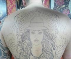 Woman on back
