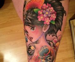 Geisha tattoos for men and women