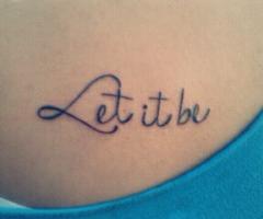 Let it be tattoo