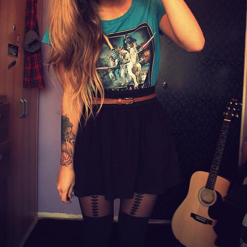 Fashion girly tattoo