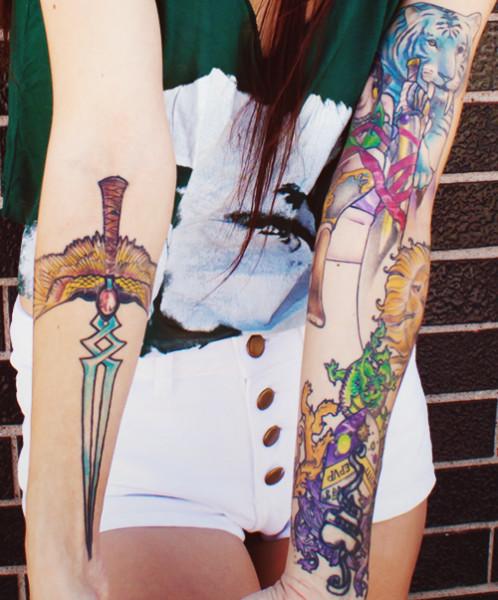 Dagger tattoo