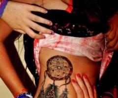 Dream catcher and celtic cross