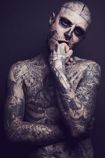 Rick Genest body tattoos