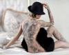 Full back tattooed girl