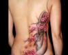 Cherry blossom back tattoo