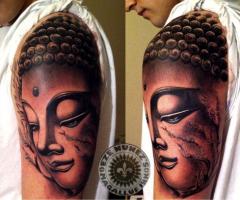 tatuaje de Buda en el brazo