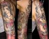 Lady tattoo retro