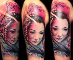 Geisha tattoos for men and women
