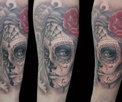 CATRINA CON ROSA