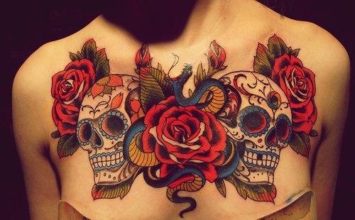 Los tatuajes de calaveras mexicanas mas lindos
