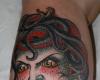 Tatuaje de Medusa Old School