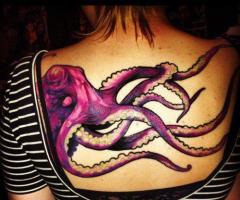 Los mejores tatuajes de pulpos a color