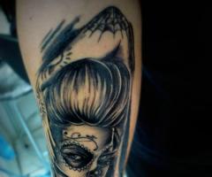 Ideas para tatuarte una Catrina