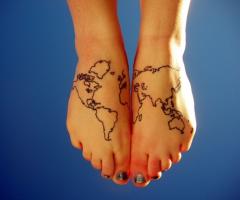 map tattoo