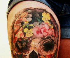 Sugar skull tattoo