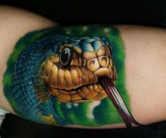 Retrato de serpiente realista