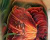 Tatuaje de flor full color