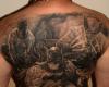 Tatuaje de Batman y Wolverine
