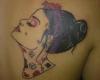 Vintage girl tattoed