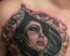 Pick poker portrait tattoo