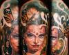 Catrina tatuaggio realistico