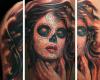 Catrina tatuaggio a colori