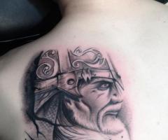 Viking skull tattoo