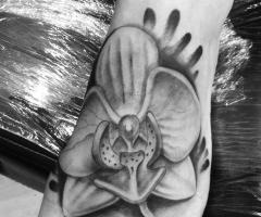 Flower b&w