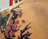 enredadera en espalda con mariposas