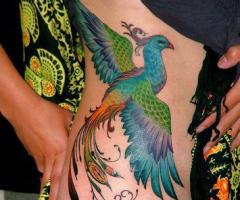 peacock tatovering farge