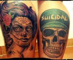 Catrina and skull suicidal