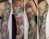 Tattoo libellule e piante