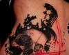 calavera muy bien tatuada