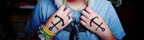 tattoo anchor hand